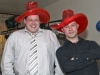 tam-haining-and-mark-proudlock-with-their-hat-life-rafts-at-the-annual-awards-party-060210-bob-little
